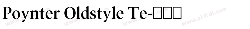 Poynter Oldstyle Te字体转换